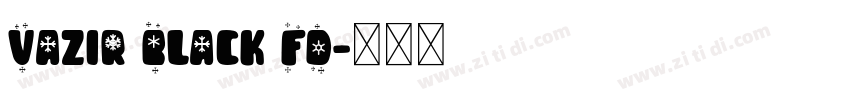 Vazir Black FD字体转换